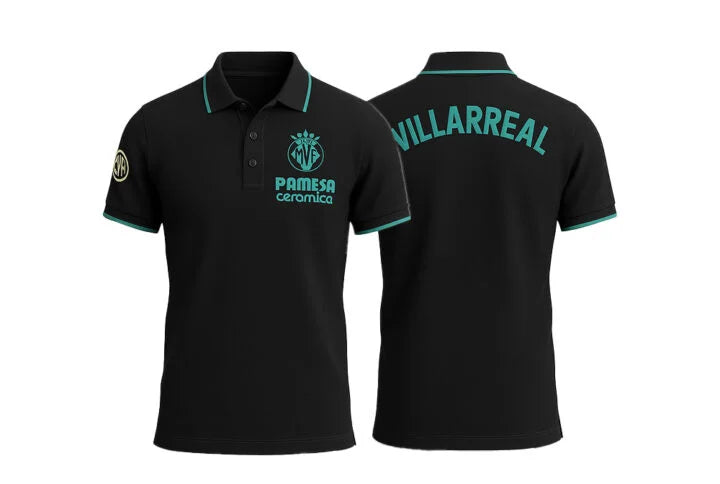 Club Logo Polo Top - Black