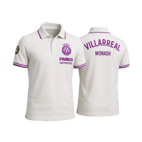 Coaches Polo – White/Pink